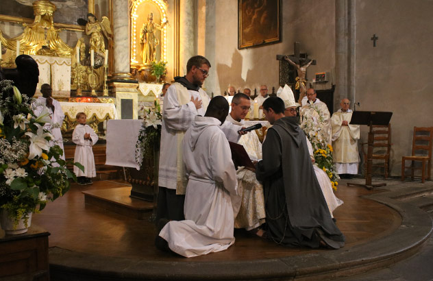 Perpetual profession of brother Samuel-Marie for the Province of France